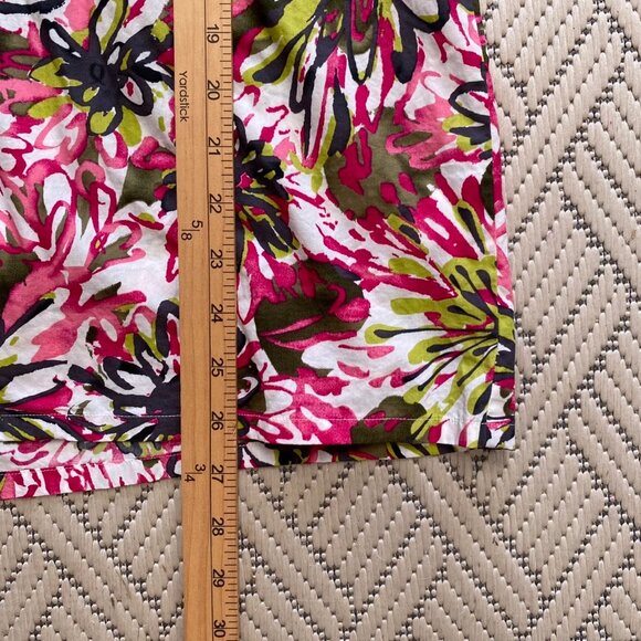 NWT Trina Turk Womens 100% Cotton Pajama PJ Top Floral Button Up Collared Comfy - Picture 8 of 10